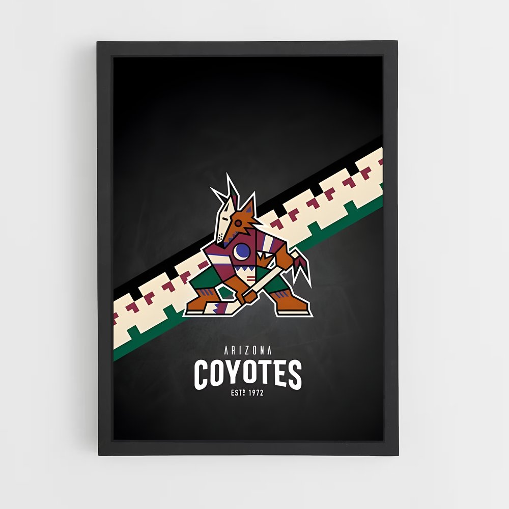 Poster Coyote Spirit – affiche Hockey sur glace (vue 2)